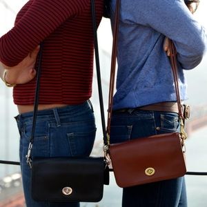 Coach Legacy Penny Black Leather Crossbody Bag